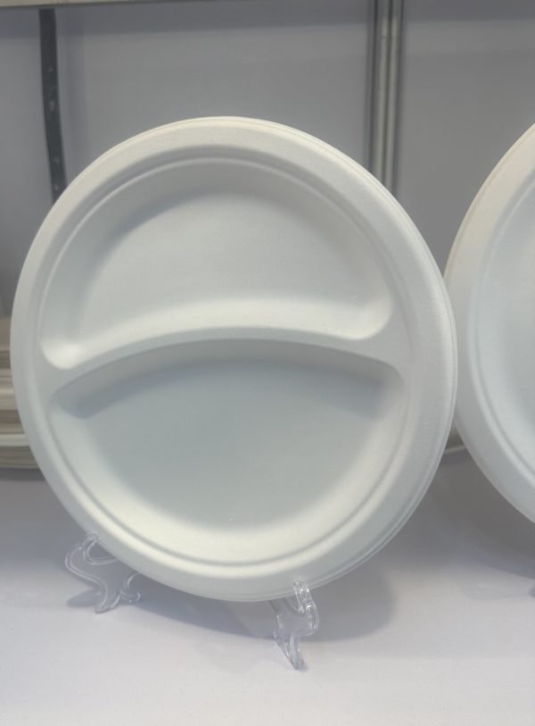 9″ 2-compartment Round Plate – Duli
